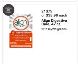 Walgreens Align Digestive Care, 42 ct offer