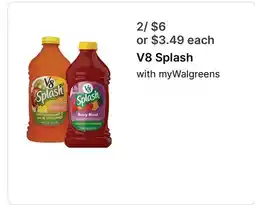 Walgreens V8 Splash offer
