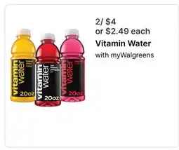 Walgreens Vitamin Water offer