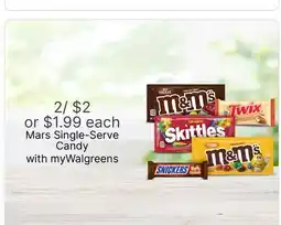 Walgreens Mars Single-Serve Candy offer