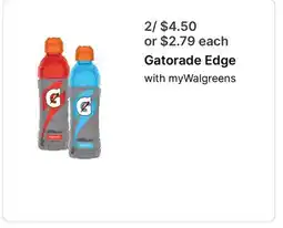 Walgreens Gatorade Edge offer