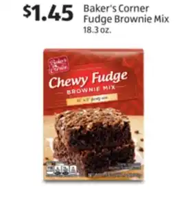 Aldi Baker's Corner Fudge Brownie Mix offer