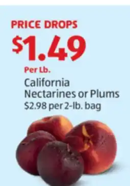 Aldi California Nectarines or Plums offer