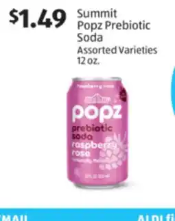 Aldi Summit Popz Prebiotic Soda offer