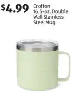 Aldi Crofton 16.5-oz. Double Wall Stainless Steel Mug offer