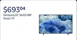 Walmart Samsung 55 Class QLED Q8F 4K Samsung Vision AI Smart TV 2025 - QN55Q8FAAFXZA offer
