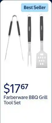 Walmart Farberware Professional Stainless Steel BBQ Grill Tool Set (3 Pieces) offer