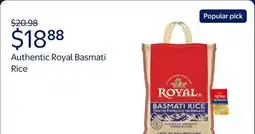 Walmart Authentic Royal Naturally Aged Indian White Basmati Rice, Long-Grain, Gluten-free offer