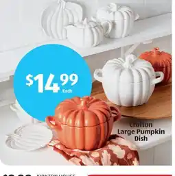 Aldi Crofton Large Pumpkin Dish offer