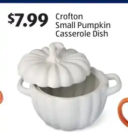 Aldi Crofton Small Pumpkin Casserole Dish offer