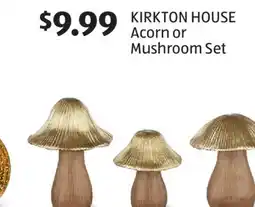 Aldi KIRKTON HOUSE Acorn or Mushroom Set offer