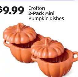 Aldi Crofton 2-Pack Mini Pumpkin Dishes offer