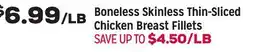 Grocery Outlet Boneless Skinless Thin-Sliced Chicken Breast Fillets offer