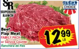 Superior Grocers Superior Ranch Beef Flap Meat offer