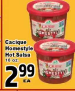 Superior Grocers Cacique Homestyle Hot Salsa offer