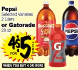 Superior Grocers Pepsi 2 Liters or Gatorade 28 oz offer