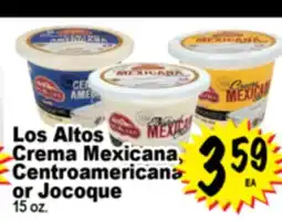 Superior Grocers Los Altos Crema Mexicana, Centroamericana or Jocoque offer