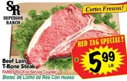 Superior Grocers Superior Ranch Beef Loin T-Bone Steak offer