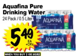 Superior Grocers Aquafina Pure Drinking Water offer