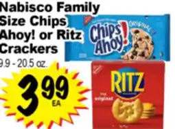 Superior Grocers Nabisco Family Size Chips Ahoy! Ritz Ahoy! or Ritz Crackers offer