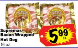 Superior Grocers Supremas Bacon Wrapped Bacon Wrapped Hot Dog offer