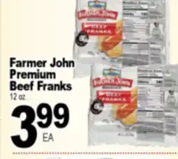 Superior Grocers Farmer John Premium Beef Franks offer