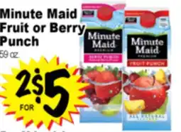 Superior Grocers Minute Maid Fruit or Berry Punch offer
