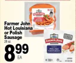 Superior Grocers Farmer John Hot Louisiana or Polish Sausage offer