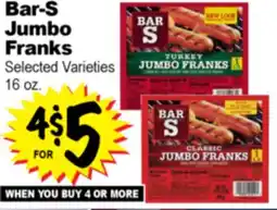 Superior Grocers Bar-S Jumbo Franks offer