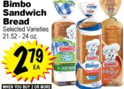 Superior Grocers Bimbo Sandwich Sandwich Bread offer