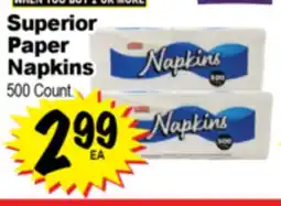 Superior Grocers Superior Paper Napkins offer