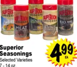 Superior Grocers Superior Seasonings offer