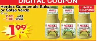 Superior Grocers Herdez Guacamole Salsa or Salsa Verde offer