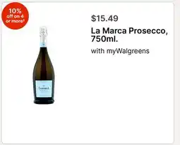 Walgreens La Marca Prosecco, 750ml offer