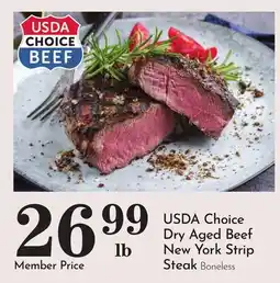 Pavilions USDA Choice Dry Aged Beef New York Strip Steak offer