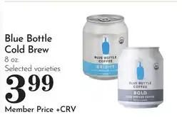 Pavilions Blue Bottle Cold Brew offer