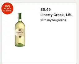 Walgreens Liberty Creek, 1.5L offer