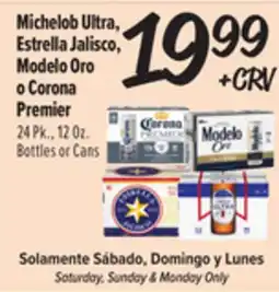 El Super Fresh Michelob Ultra, Estrella Jalisco, Modelo Oro o Corona Premier offer