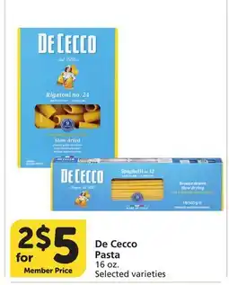 Vons De Cecco Pasta offer