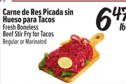 El Super Fresh Fresh Boneless Beef Stir Fry for Tacos offer