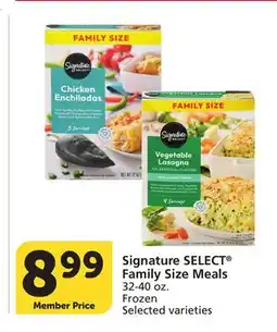 Vons Signature SELECT Family Size Meals offer