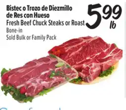 El Super Fresh Fresh Beef Chuck Steaks or Roast offer