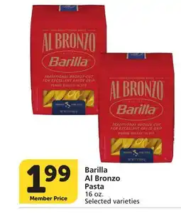 Vons Barilla Al Bronzo Pasta offer
