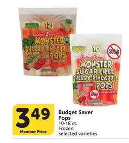 Vons Budget Saver Pops offer