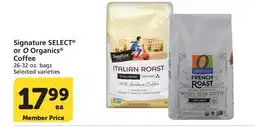 Albertsons Signature SELECT or O Organics Coffee offer