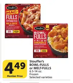 Albertsons Stouffer's BOWL-FULLS or MELT-FULLS offer