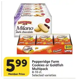 Albertsons Pepperidge Farm Cookies or Goldfish Multipack offer