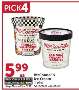 Albertsons McConnell's Ice Cream offer