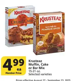 Albertsons Krusteaz Muffin, Cake or Bar Mix offer
