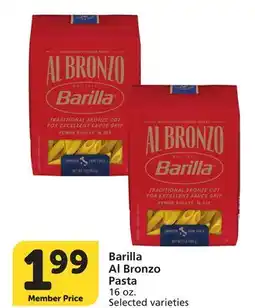 Albertsons Barilla Al Bronzo Pasta offer